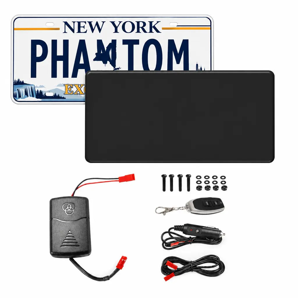 PhantomPlate™ One-Click Blackout Cover - USA & CAD