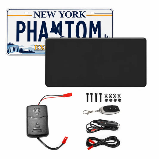 PhantomPlate™ One-Click Blackout Cover - USA & CAD