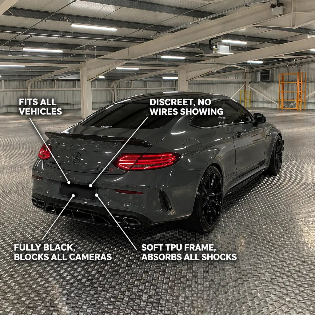 PhantomPlate™ One-Click Blackout Cover - USA & CAD